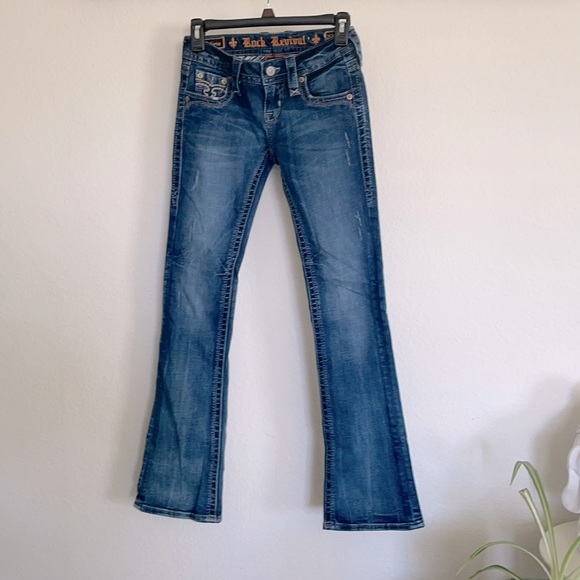 Rock Revival size 23 jeans new condition only wear once. Bought from Buckle $159 - Picture 1 of 9